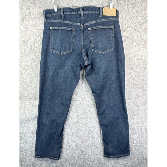 Eddie Bauer Jeans Men's 40 Blue Dark Wash Straight Leg Flex Stretch - Picture 3 of 8